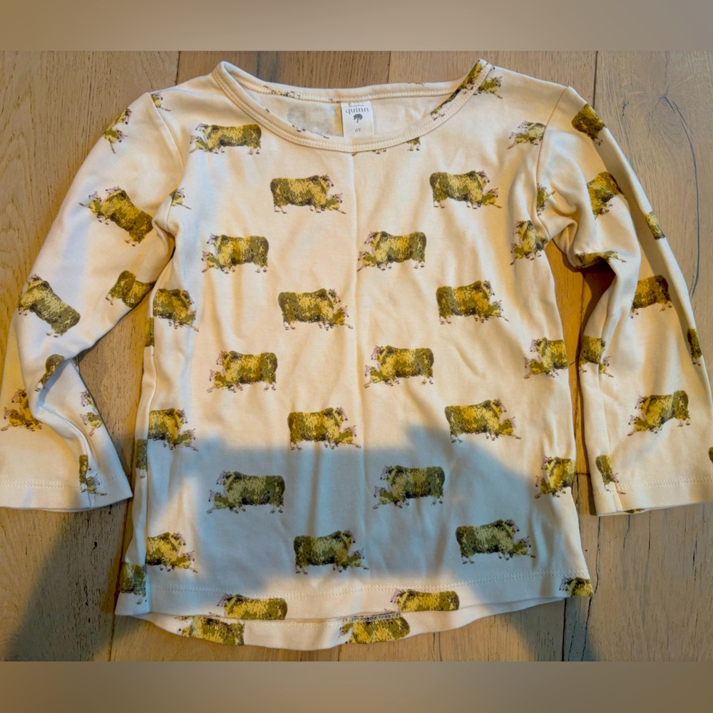 Kate Quinn size 6Y long sleeved sheep shirt. So soft!